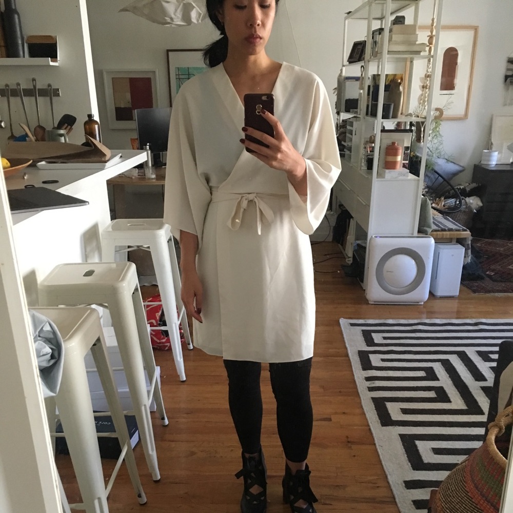 Oak and fort kimono wrap dress